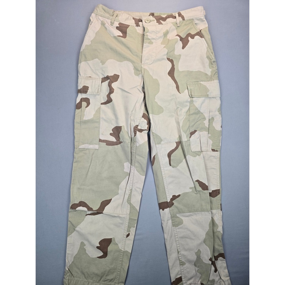 Army Surplus Desert Camo Gorpcore Cargo Trousers Ripstop - Med Short (W31-35)